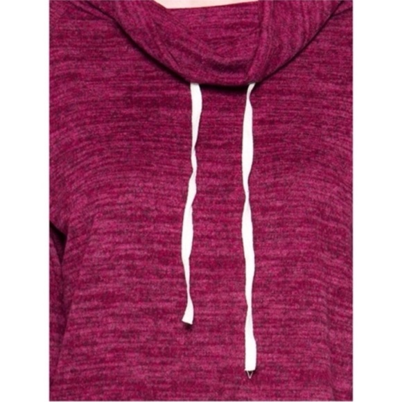 Burgundy Cowl Neck Sweater - Picture 5 of 5